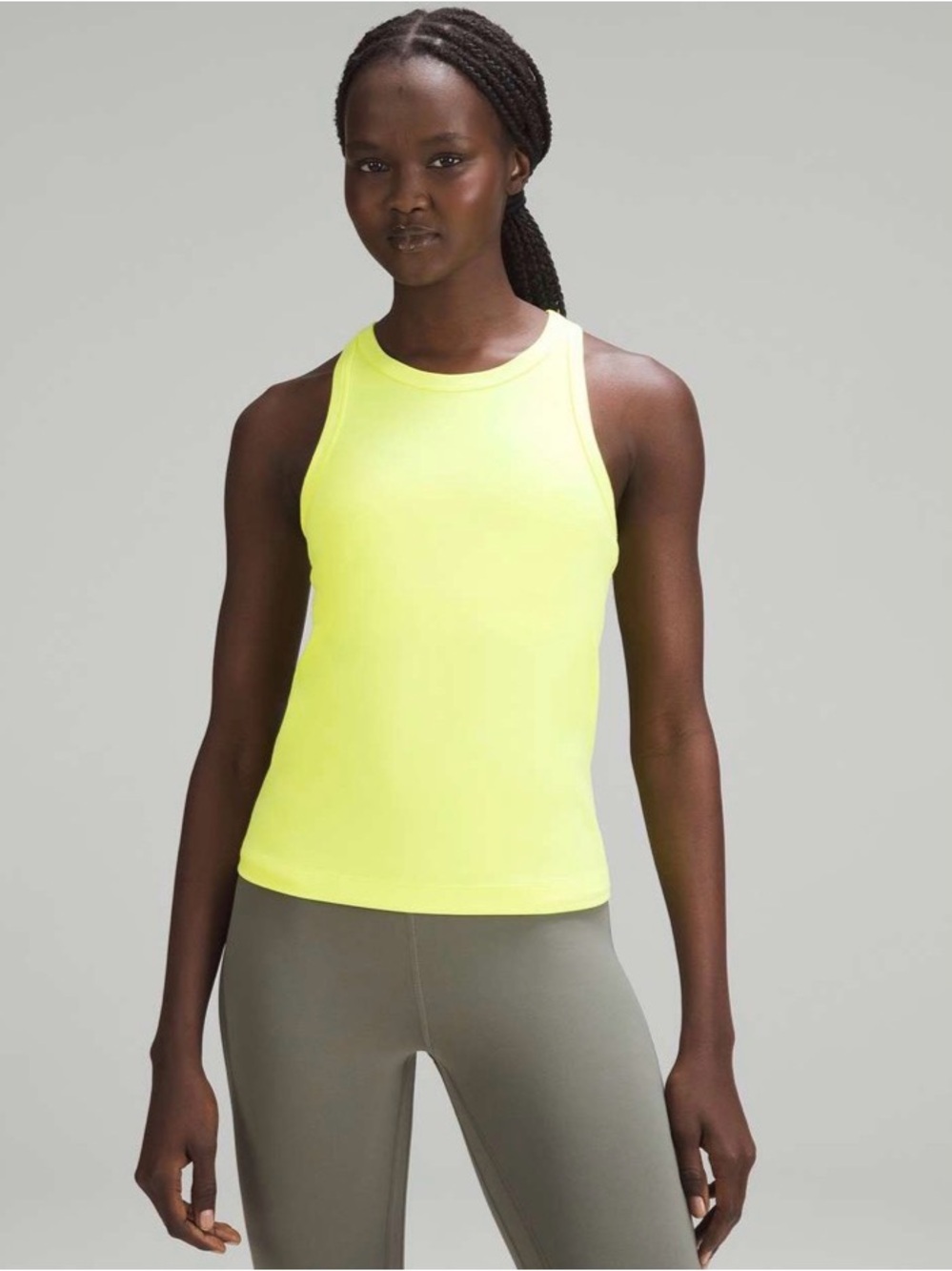 Lululemon Align Waist-Length Racerback Tank Top Electric Lemon $58